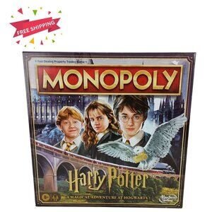 Monopoly HARRY POTTER Edition Board Game a Magical Adventure at Hogwarts